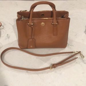 Tory Burch Robinson double zip tote